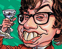 austin powers caricature